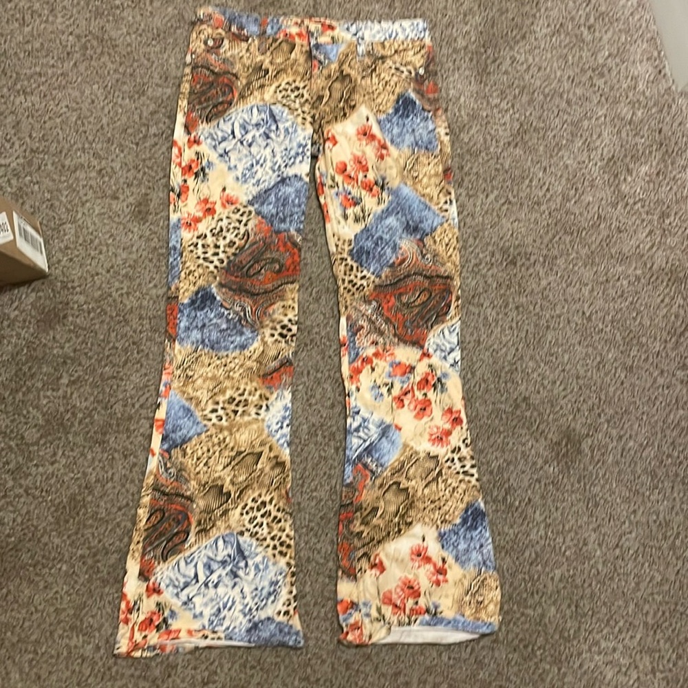 ABS By Allen Schwartz Size 31 Florql Ankle Pants Inseam 30” Cotton Spandex #156